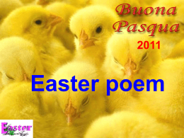 Easter poem - Istituto "San Giuseppe"