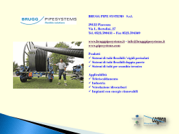 BRUGG PIPE SYSTEMS Srl