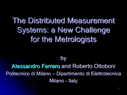 The Distributed Measurement Systems