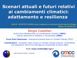 Presentazione di Sergio Castellari (CMCC – INGV)