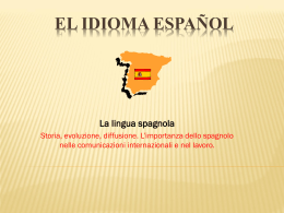 1 El idioma español