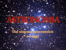 Presentazione Astronomia