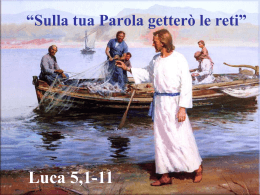 Luca 5,1-11 - Sulla tua parola