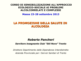 Promozione Salute - Roberto Pancheri