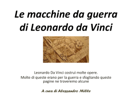 Le macchine da guerra di Leonardo da Vinci
