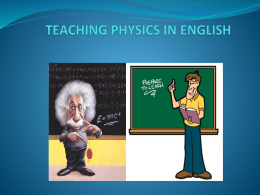Physics in English - An Inconvenient Truth
