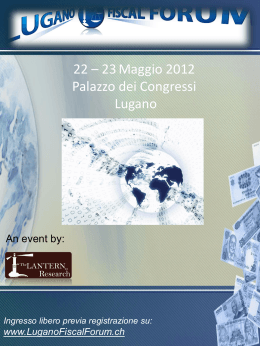 Slide 1 - Lugano International Fiscal Forum