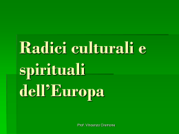 Radici culturali e spirituali dell*Europa