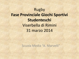 Rugby Fase Provinciale Giochi Sportivi Studenteschi