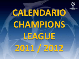 Calendario champions league.