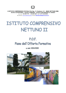 POF 2014/15 - Secondo Istituto Comprensivo Nettuno