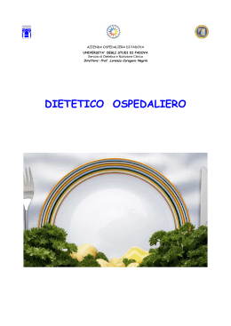 DIETETICO OSPEDALIERO - Azienda Ospedaliera di Padova