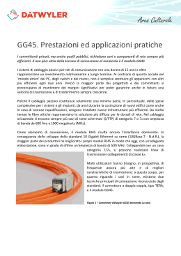 GG45. Prestazioni ed applicazioni pratiche
