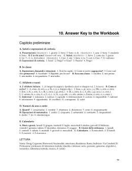 10. Answer Key to the Workbook