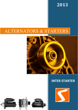 2013 ALTERNATORS & STARTERS