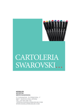 SWAROVSKI… CARTOLERIA - Kessler Museum Merchandising