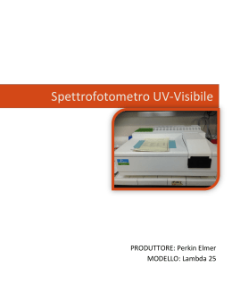 Spettrofotometro UV-Visibile