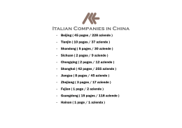 The Italian Companies in Chongqing
