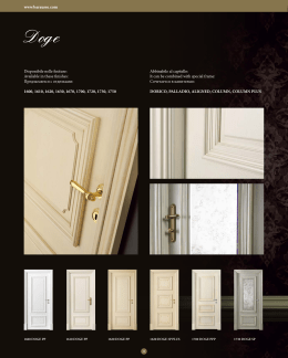 Disponibile nelle finiture: Available in these finishes: Предлагаются