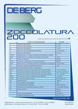 ZOCCOLATURA 200