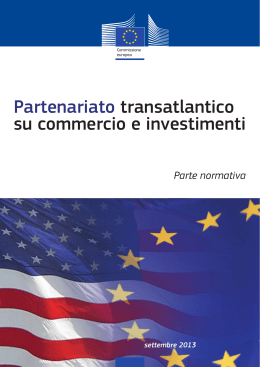 Partenariato transatlantico su commercio e investimenti