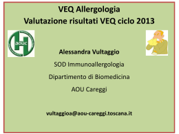 La VEQ in Allergologia