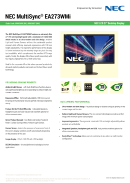 NEC MultiSync® EA273WMi