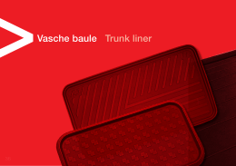 Vasche baule Trunk liner