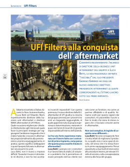 UFI Filters alla conquista dell` aftermarket