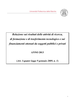 Relazione in formato PDF - Università Politecnica delle Marche