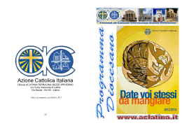 Programma Diocesano 2012-2013 - Azione Cattolica Diocesi Latina