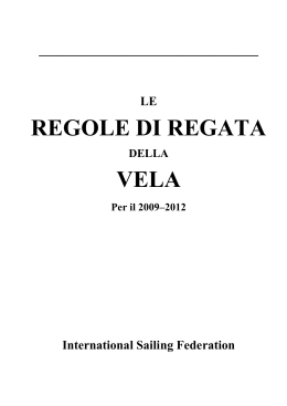 Regolamento Regata 2009-2012
