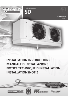 installation instructions manuale d`installazione