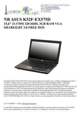 NB ASUS K52F-EX575D 15,6" i3-370M 320 HDD, 3GB RAM VGA