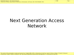 Next Generation Access Network - Home page docenti