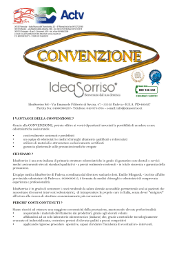 convenzione ideasorriso studio odontoiatrico 2015