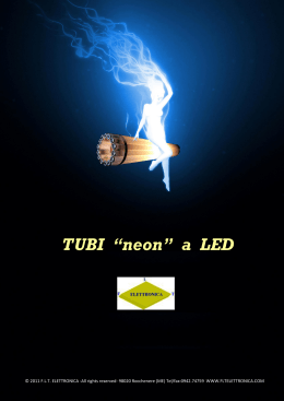 TUBI “neon” a LED