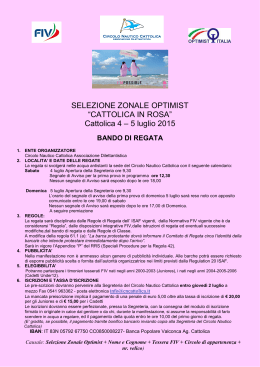 BANDO ZONALI OPTIMIST 2015 ROSA