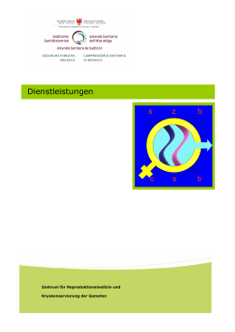 Charta der Dienstleistungen - Südtiroler Sanitätsbetrieb