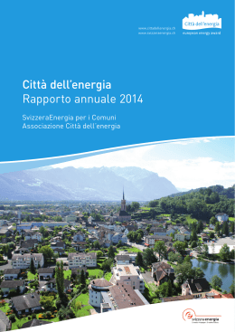 Città dell`energia Rapporto annuale 2014