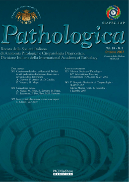 5-2007 - Journal of the Italian Society of Anatomic Pathology and
