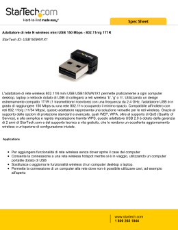 Adattatore di rete N wireless mini USB 150 Mbps