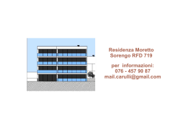 Residenza Moretto Sorengo RFD 719 per informazioni: 076