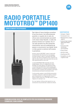 Brochure radio Motorola DP1400