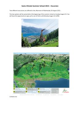 Swiss Climate Summer School 2015 – Excursion