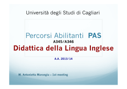 Dispensa 7 - Corsi - Università degli studi di Cagliari.
