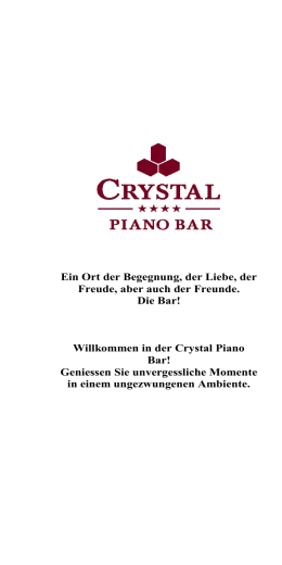 in der Crystal Piano Bar!