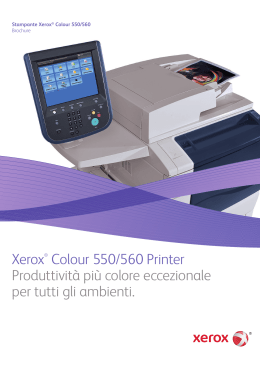 Xerox® Colour 550/560 Printer Produttività più colore