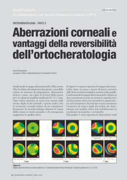 Aberrazioni corneali e vantaggi della reversibilità dell`ortocheratologia