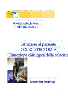 Info su colecistectomia, di R.Tomarchio e coll. - IPASVI